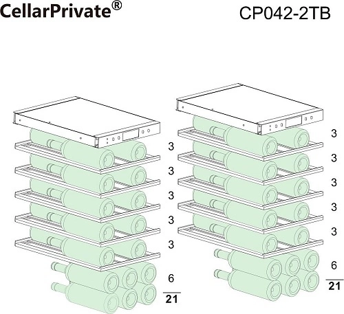 Шкаф винный CELLARPRIVATE CP042-2TW — изображение 3