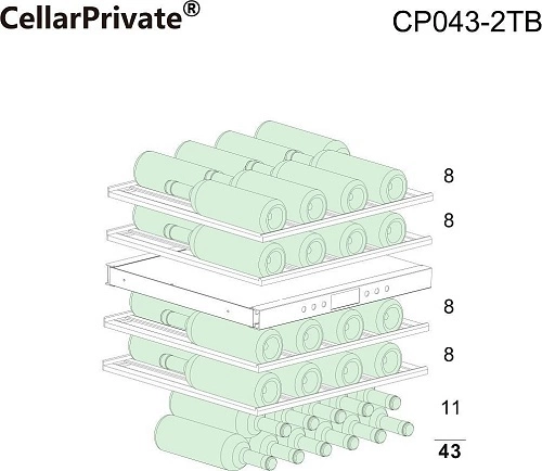 Шкаф винный CELLARPRIVATE CP043-2TW — изображение 2