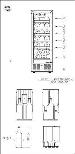 Шкаф винный TEFCOLD TFW100-S — изображение 4