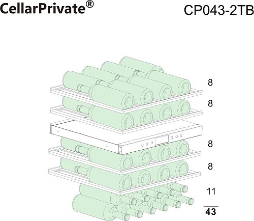 Шкаф винный CELLARPRIVATE CP043-2TB — изображение 2