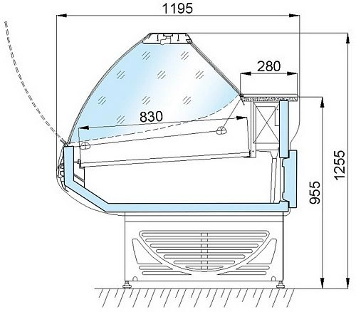Витрина холодильная АРИАДА Титаниум ВС5-200 — изображение 2