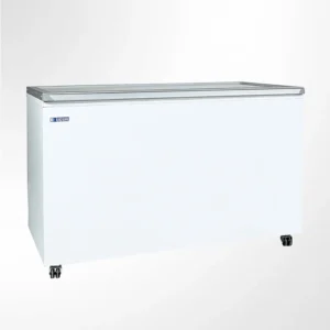 Ларь морозильный UGUR UDD 400 SK (навесная стеклянная крышка, 3 корзины)