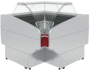 Витрина холодильная CARBOMA G120 VM-6 (внутренний угол, динамика)