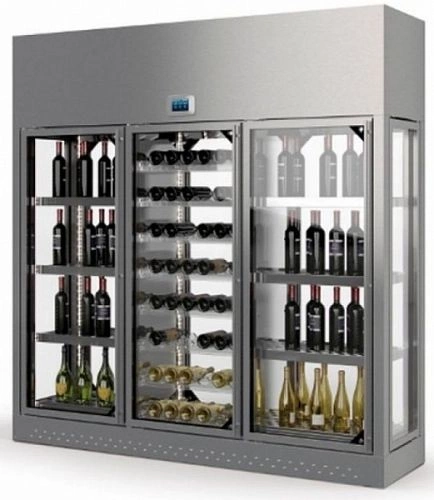 Шкаф винный ENOFRIGO WINE LIBRARY+ 3P ISOLA H220 P60 серебристый