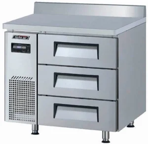 Стол морозильный TURBO AIR KWF9-3D-3-750 c ящиками и бортом