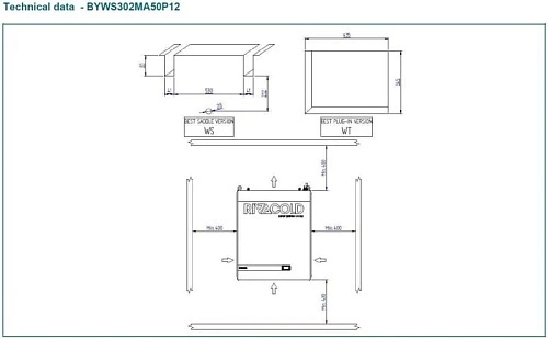Моноблок RIVACOLD BYWS302MA50P12 — изображение 2