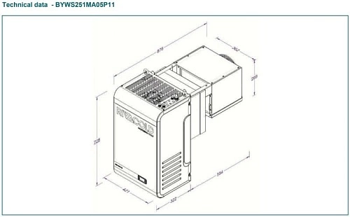 Моноблок RIVACOLD BYWS251MA05P11 — изображение 2