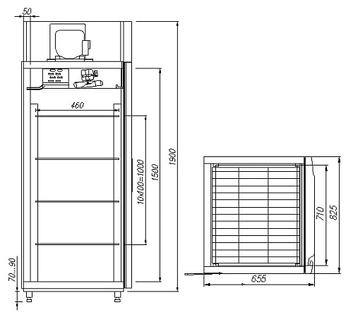 Шкаф морозильный CARBOMA F700 INOX — изображение 2