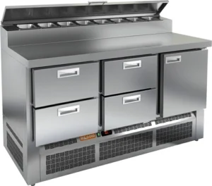 Стол для пиццы HICOLD PZE2-221/GN (1/6H)